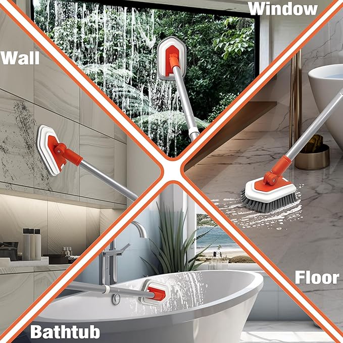 JEHONN Shower Cleaning Brush, Tub Tile Scrubber - Image 5