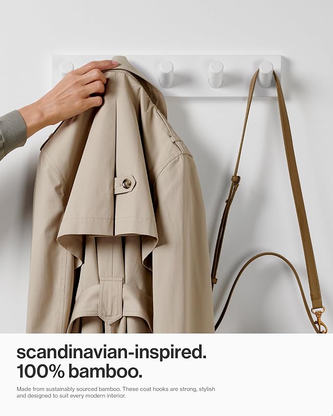 LARHN Wall Mounted Coat Rack, 16.5" - Image 2