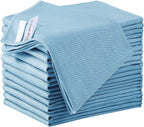 12 Pack Microfiber Glass Cleaning Cloth, 12 Inch X 16 Inch, Lint Free Quickly by Puomue