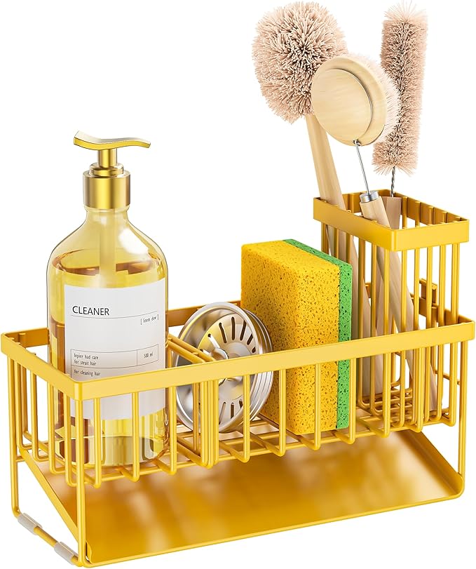 Cisily Yellow Sink Caddy Organzier - Image 7
