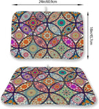 Boho Dish Drying Mat 18 x 24 Inch Vintage Bohemian Drying Mat - Image 6
