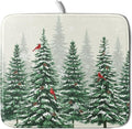 Winter Green Pine Tree Dish Drying Mat by Sweetshow