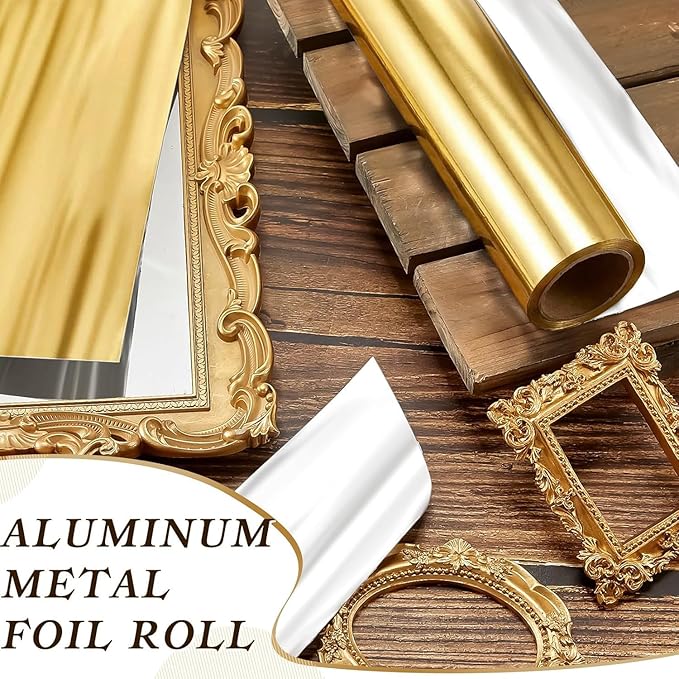 Yaocom 1 Roll Aluminum Metal Crafts DIY Foil 12 Inch x 20 ft x 0.1 mm Thick - Image 6