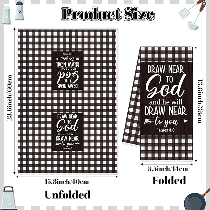 GROBRO7 Bible Verse Hand Towel - Image 2