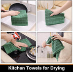 Mordimy 100% Cotton Terry Cloth Kitchen Towels, Super Soft and Absorbent Dish - Image 4