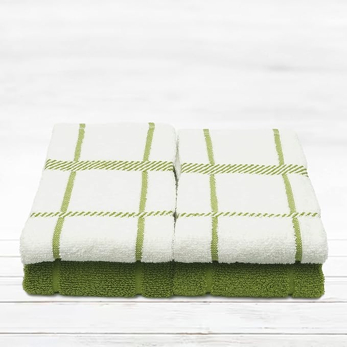 100% Cotton Terry Dish Towels, 4 pack16 x26 Inches, Super Soft and Absorbent - Image 5