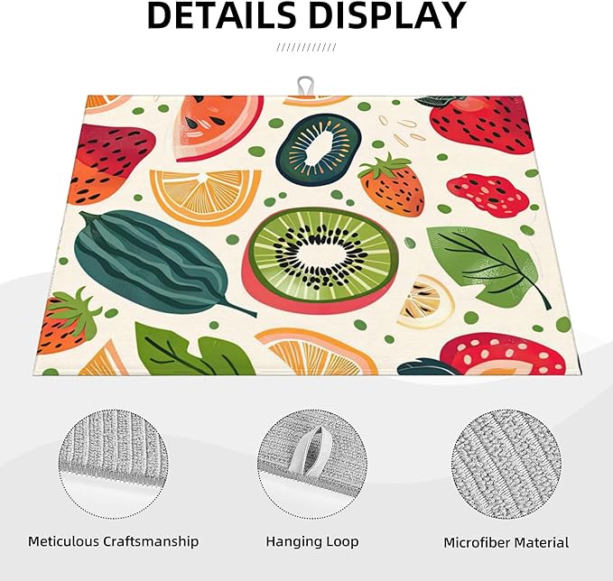 Fruits Painting Dish Drying Mats - Image 3