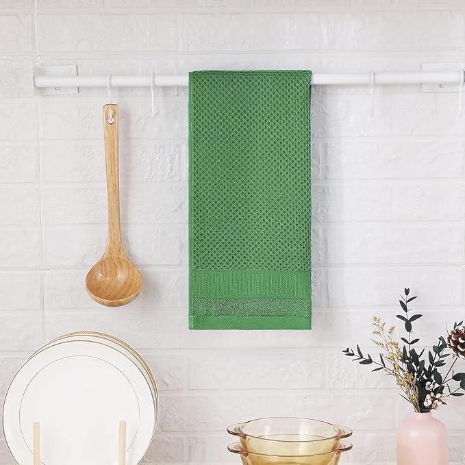 Homaxy 100% Cotton Waffle Weave Kitchen Towels, 13 x 28 Inches Super Absorbent - Image 7
