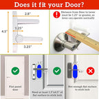 Door Lever Lock Prevents Toddlers from Opening Doors. 3.25" L * 1.5" W * 4.5" H - Image 5