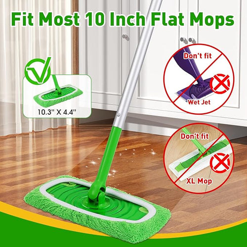 12Pcs Reusable Microfiber Mop Pads Compatible - Image 2