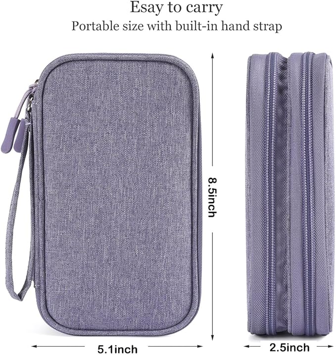 Travel Electronic Organizer Pouch Bag, Waterproof Portable Electronic - Image 2