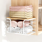 3 Pack Stackable Pantry Organizer, Stainless Steel Trash Bag Holder Dispenser - Image 4