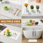 Large Stone Dish Drying Mat for Kitchen Counter, 23.6''x15.3'' Foldable Quick - Image 7