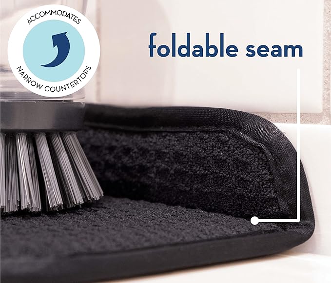 S&T INC. Microfiber Kitchen Faucet Sink Mat Drip and Splash Catcher - Image 3
