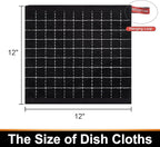 Mordimy 100% Cotton Terry Cloth Dish Cloths, Soft and Absorbent Checkered Dish - Image 6