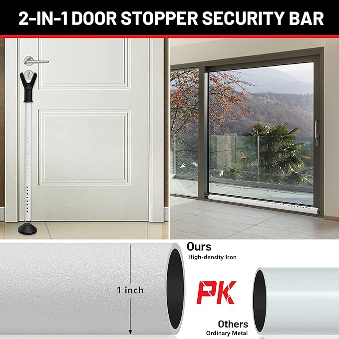 Door Stoppers Security Bar 2 Pack - Image 3