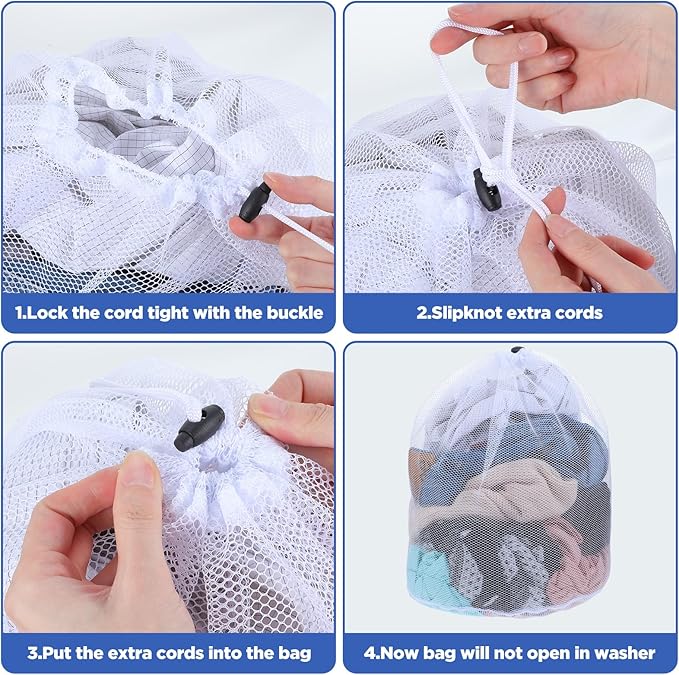 20 Pcs Mesh Laundry Bags Bulk - Image 3