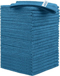 HOMEXCEL Navy Blue Microfiber Cleaning Cloth, 24 Pack Cleaning Towels by HOMEXCEL