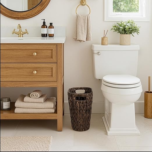 StorageWorks 4.5 Gallon Slim Bathroom Trash Can - Image 5