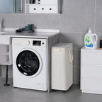 Slim Laundry Hamper with Lid and Wheels, Small Rolling Laundry Basket with - Image 6