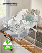 SONGMICS Dish Drying Rack, Kitchen Dish Rack - Image 2