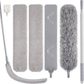 Feather Duster Set, 30-100 inch Microfiber Retractable Gap Duster by wlich