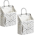 2pcs Wall Hanging Storage Bag, Small Door Closet Linen Fabric Pockets Organizer by HZZTYBRNY