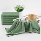 Homaxy Premium Kitchen Towels, Large Cotton Kitchen Hand Towels, Flat and Terry - Image 6
