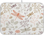 Dragonfly Botanical Plant Dish Drying Mat by BOENLE-WELCOMEYOURCOMING