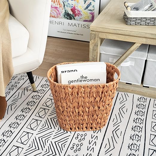 GRANNY SAYS Wicker Trash Can, Bathroom Trash Can - Image 7