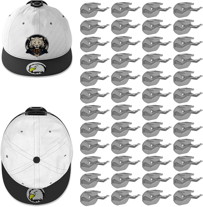 48 Pack Adhesive Hat Hooks for Wall, Super Strong Hat Rack for Baseball Caps by Niunuerga