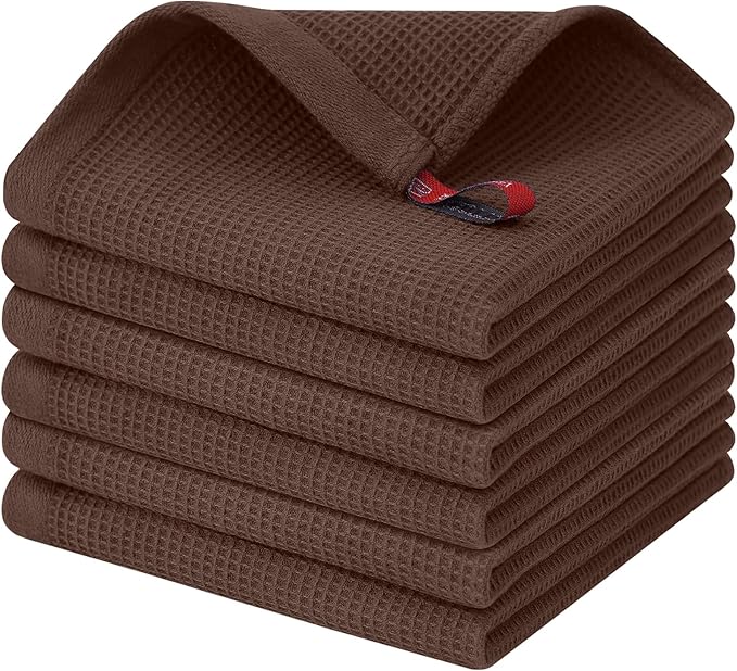 Homaxy 100% Cotton Waffle Weave Dish Cloths by Homaxy