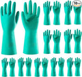 ThxToms 10 Pairs Nitrile Chemical Resistant Gloves, Reusable Latex Rubber Free by ThxToms