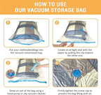 Cozy Essential Vacuum Storage Bags, Compression Space Saver Bags - Image 7