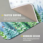 Winter Dish Drying Mat Forest Kitchen Mat - Image 3
