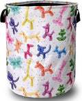 Colorful Dogs Pattern Laundry Basket Foldable by SELIONLIKN