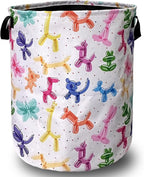 Colorful Dogs Pattern Laundry Basket Foldable by SELIONLIKN