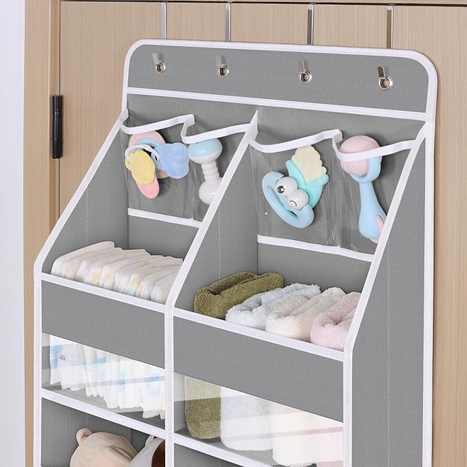 Univivi 5-Shelf Fabric Door Organizer Over Door Hanging Organizer - Image 4