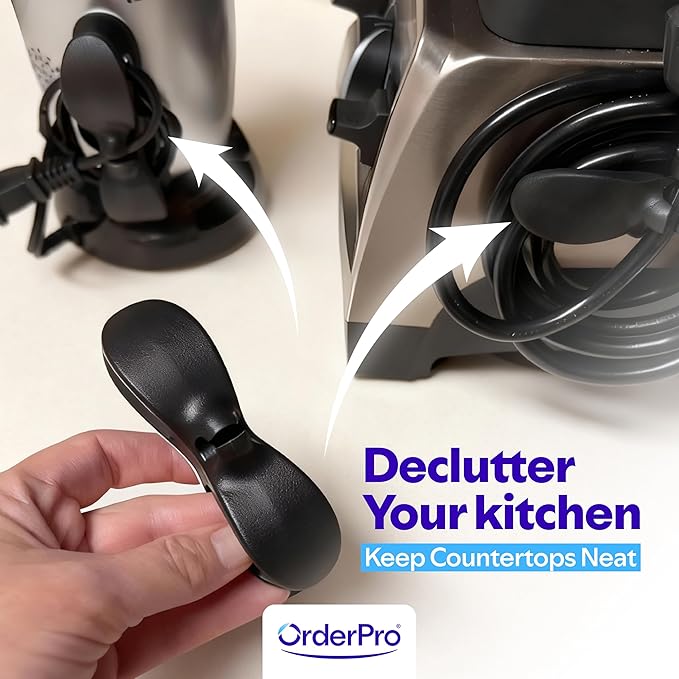 Cord Organizer, Kitchen Appliance Cord Organizer Stick On Appliance Wire - Image 6