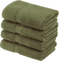 Superior Solid Egyptian Cotton Hand Towel Set, Forest Green by SUPERIOR