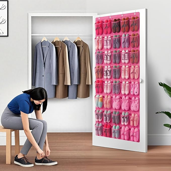 40-Pocket Over the Door Shoe Organizer - Image 5