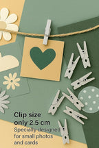 LWR CRAFTS Wooden Mini Clothespins 100 Per Pack 1" 2.5cm - Image 9