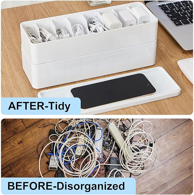 Tatuo 2 Pcs Cable Organizer Box - Image 5