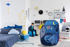 Store & Score Kids Fun LED Space Ship Light-Up Mesh Pop-up Hamper, Collapsible - Image 4