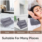 HOMEXCEL Makeup Remover Wash Cloth 6 Pack, Soft Quick Dry Facial Cleansing - Image 3