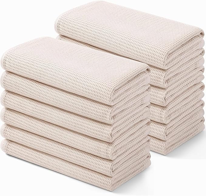 Homaxy 100% Cotton Waffle Weave Kitchen Towels by Homaxy
