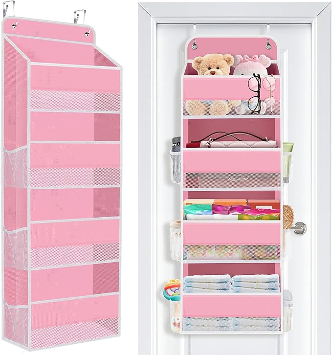 SpaceWhisper Over the Door Organizer, 4 Large Pocket Hanging Storage Organizer by Unknown