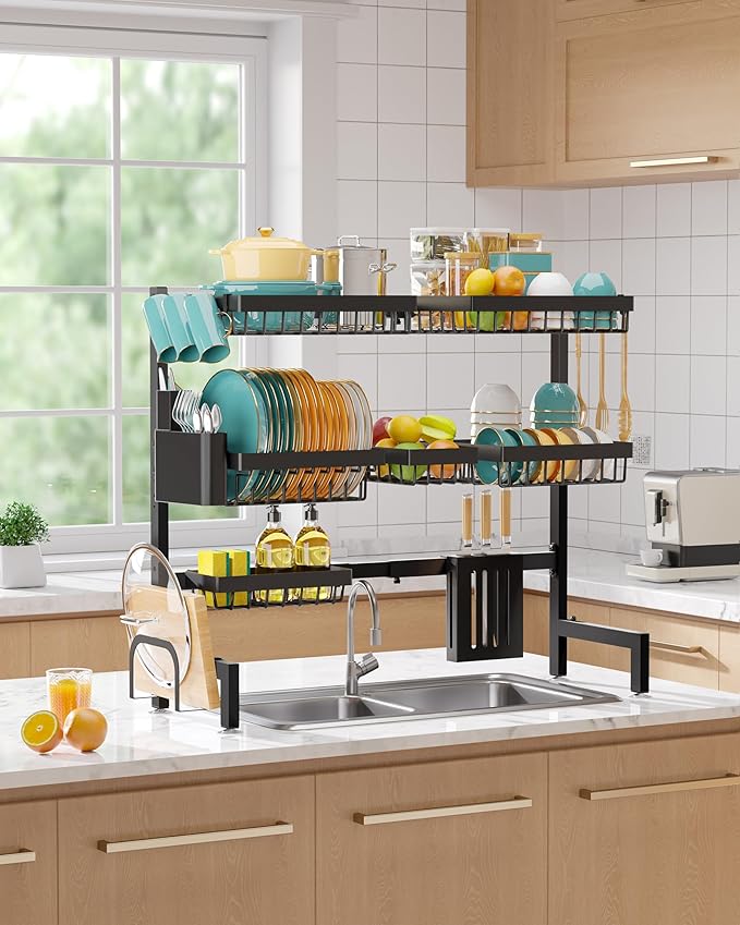 Over The Sink Dish Drying Rack - Image 7