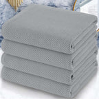 VOOVA & MOVAS Grey Bath Towels, Large 30" x 56" by VOOVAMOVAS