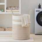 VIPOSCO Large Laundry Hamper, Tall Woven Rope Storage Basket - Image 7